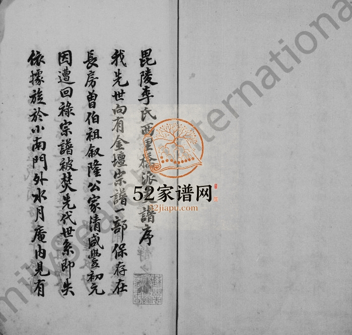 1933年修毘陵李氏西里桥派支谱 江苏武进李姓电子版族谱下载