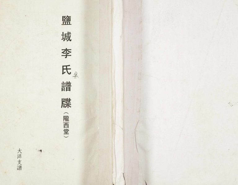 2014年修盐城李氏宗谱大洋支谱 江苏陇西堂李姓电子版族谱下载