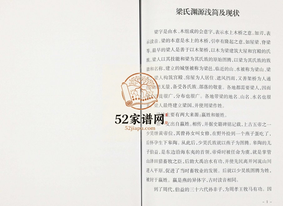 2017年修邳州梁氏族谱宗庙分支 江苏梁姓电子版家谱下载
