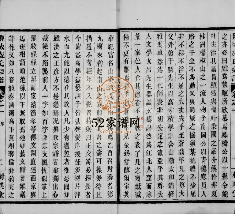 1939年修盐城凌氏宗谱[15卷]江苏树琪堂凌姓电子版族谱下载