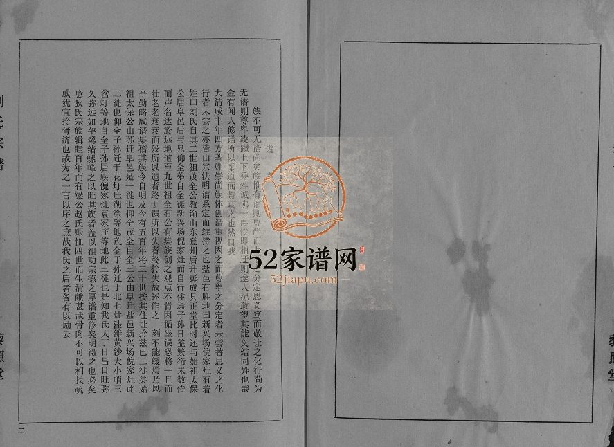 1993年修刘氏宗谱[不分卷]江苏阜宁 亭湖藜照堂刘姓电子版族谱下载