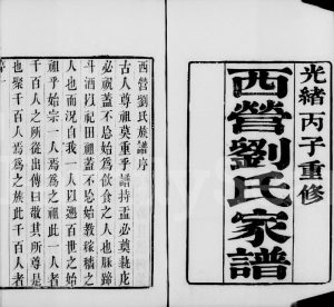 1876年修西营刘氏家谱[12卷]江苏武进刘姓电子版族谱下载