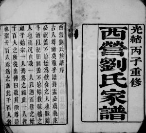 1876年修西营刘氏家谱[12卷]江苏武进刘姓电子版族谱下载