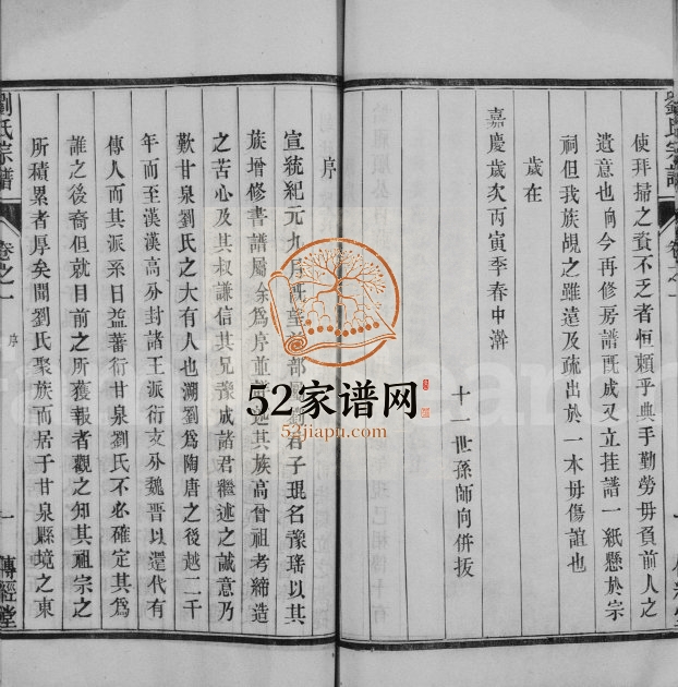 1910年修甘泉刘氏宗谱[4卷]江苏江都刘姓电子版族谱下载