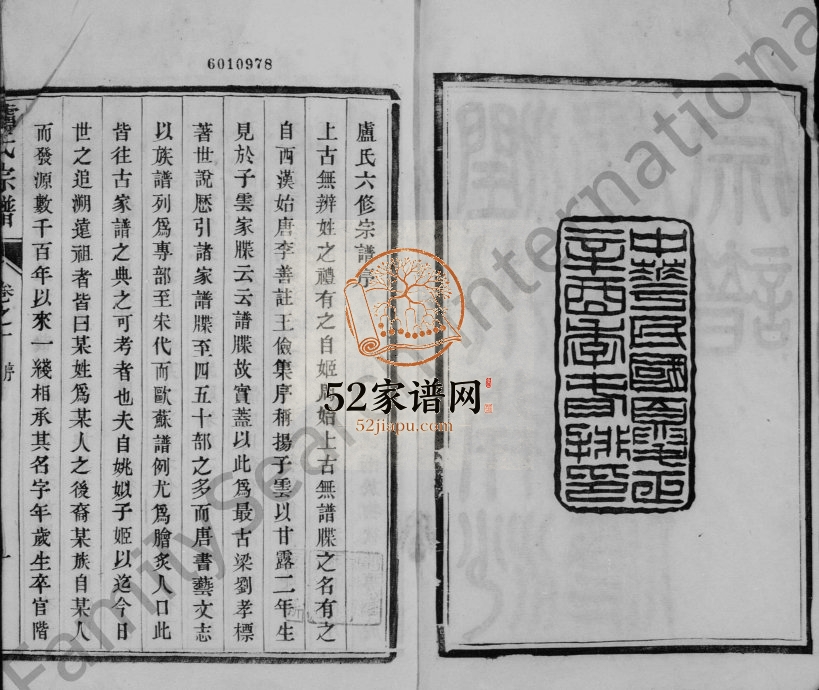 1921年润州开沙卢氏六修宗谱[12卷]江苏镇江卢姓电子版族谱下载