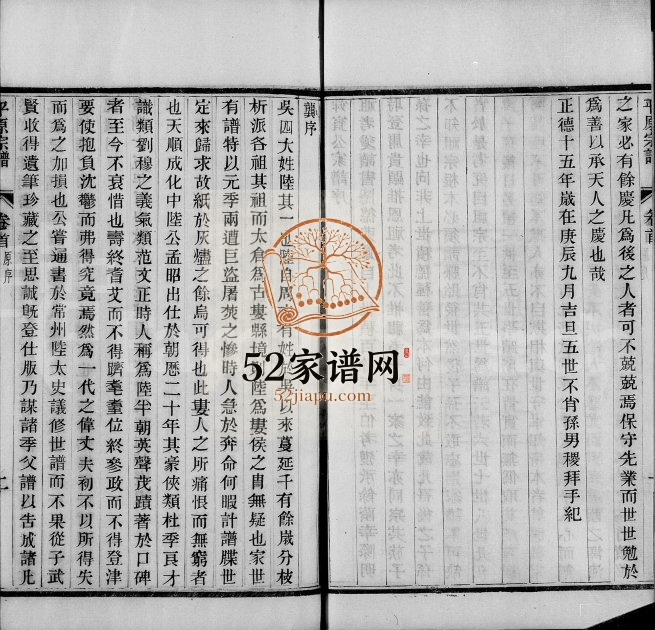 1906年修[陆氏]平原宗谱[21卷含卷首]江苏吴中陆姓电子版族谱下载