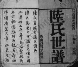 1873年修陆氏世谱[90卷首4卷]江苏无锡锡山仰贤堂陆姓电子版族谱下载