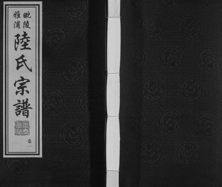 2016年修毗陵雅浦陆氏宗谱 江苏常州善庆堂陆姓电子版族谱下载