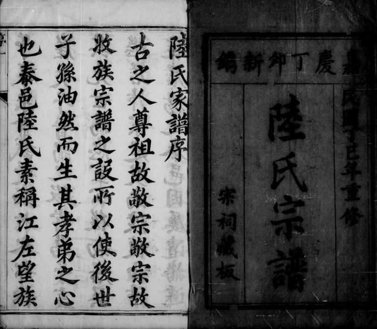 1917年修陆氏宗谱[8卷]江苏泰兴陆姓电子版族谱下载