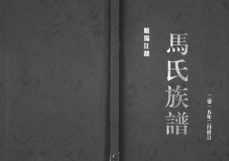 2015年修维扬江都马氏族谱[不分卷]江苏马姓电子版家谱下载