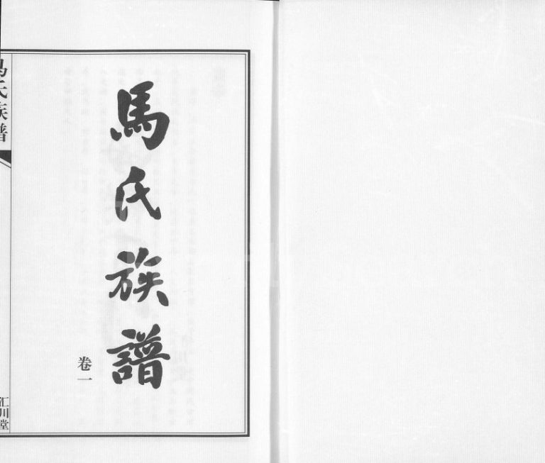 2013年修桃林马氏三修家谱[2卷]江苏东海汇川堂马姓电子版家谱下载
