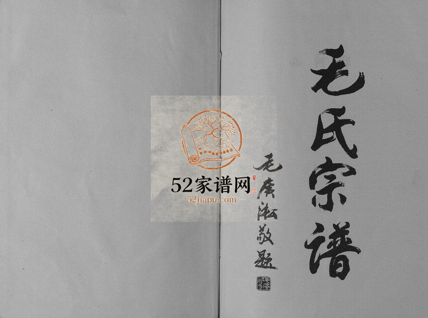 2001年修毛氏宗谱 江苏阜宁 滨海注诗堂毛姓电子版族谱下载