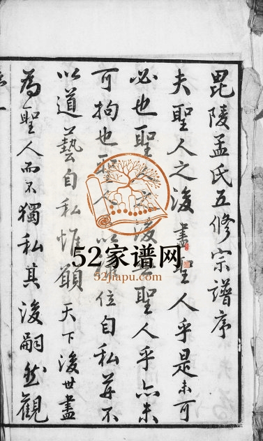 1884年毘陵孟氏五修宗谱[12卷首末各1卷]江苏武进孟姓电子版族谱下载