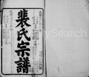 1911年修裴氏宗谱[16卷首1卷]江苏武进 江阴绿野堂裴姓电子版族谱下载
