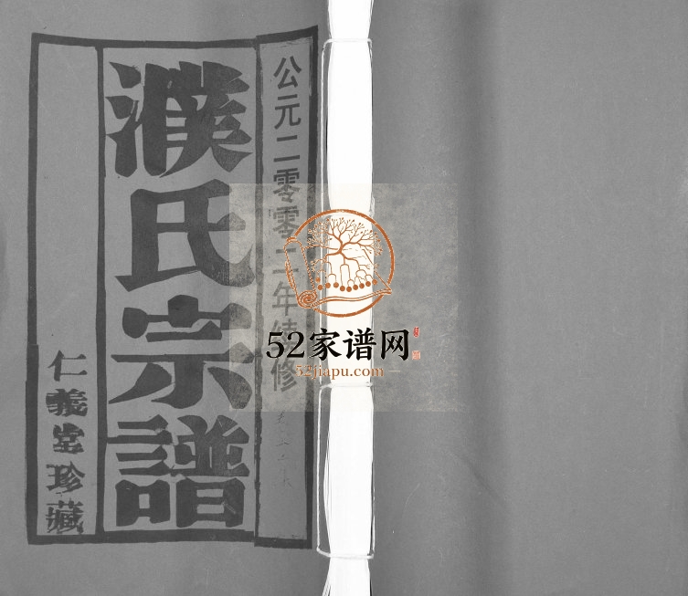 2002年九修濮氏宗谱[10卷]江苏江阴 溧水仁义堂濮姓电子版族谱下载