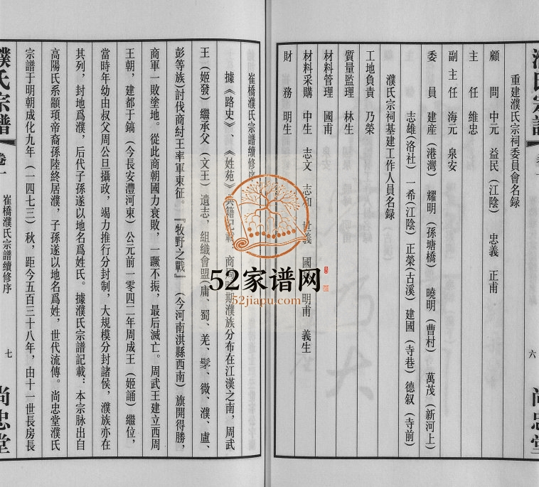 2010年修崔桥濮氏宗谱[9卷]江苏常州尚忠堂濮姓电子版族谱下载