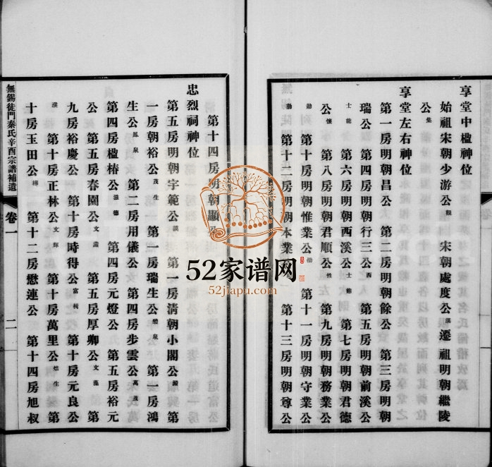 1925年修无锡陡门秦氏辛酉宗谱补遗[5卷]江苏秦姓电子版族谱下载