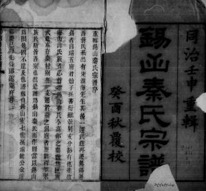 1873年修锡山秦氏宗谱[12卷首1卷]江苏无锡秦姓电子版族谱下载