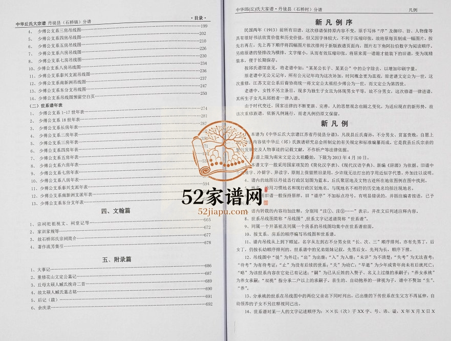 2013年修中华邱氏大宗谱江苏丹徒石桥村（衍义堂）分谱[4卷]邱姓电子版族谱下载