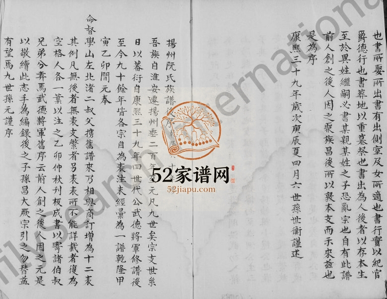 1882年修掦州阮氏族谱 江苏江都阮姓电子版家谱下载