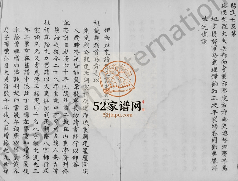 1882年修掦州阮氏族谱 江苏江都阮姓电子版家谱下载