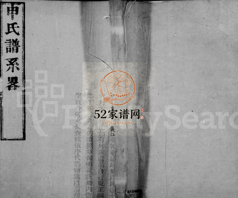 1874年修申氏谱系略 江苏武进赐闲堂申姓电子版族谱下载