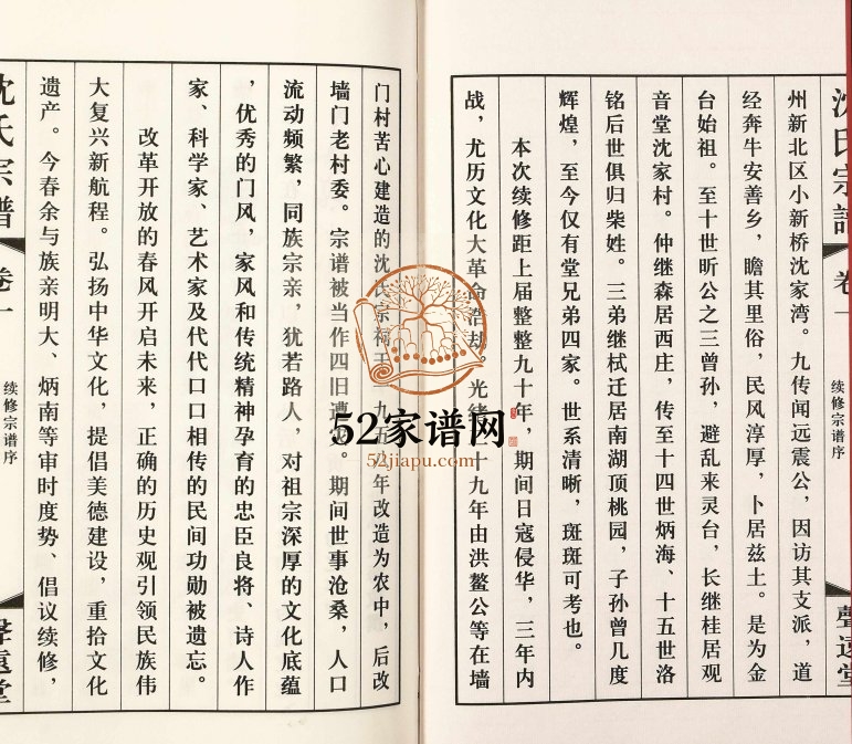 2017年修灵台沈氏宗谱 江苏武进声远堂沈姓电子版族谱下载