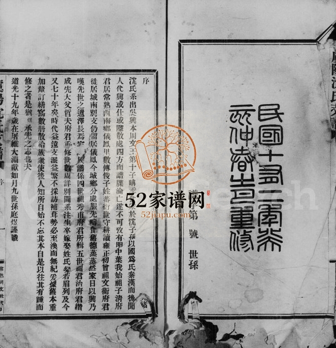 1923年修虞阳沈氏支谱[8卷]江苏常熟沈姓电子版族谱下载