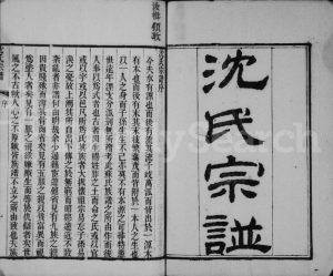 1860年修沈氏宗谱[8卷首2卷]江苏淮安沈姓电子版族谱下载