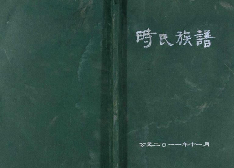 2011年修时氏族谱[不分卷]江苏淮安陇西堂时姓电子版家谱下载
