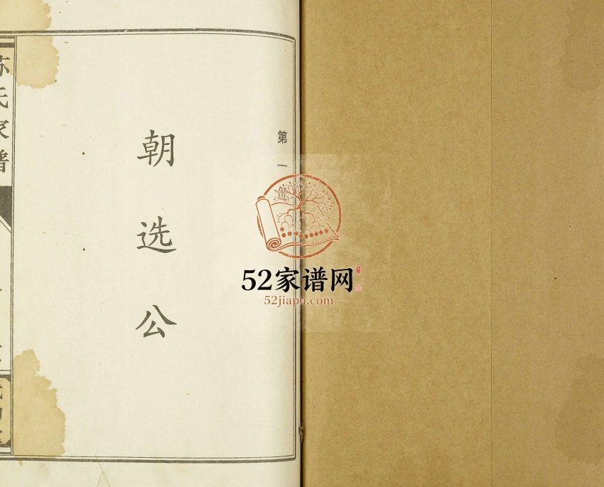 1998年修苏氏家谱 江苏盐城武功堂苏姓电子版族谱下载