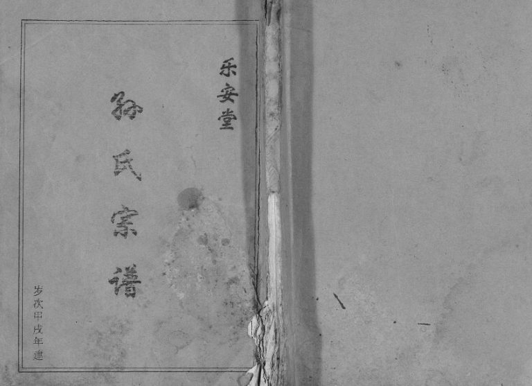 1994年修孙氏宗谱 江苏建湖乐安堂孙姓电子版族谱下载