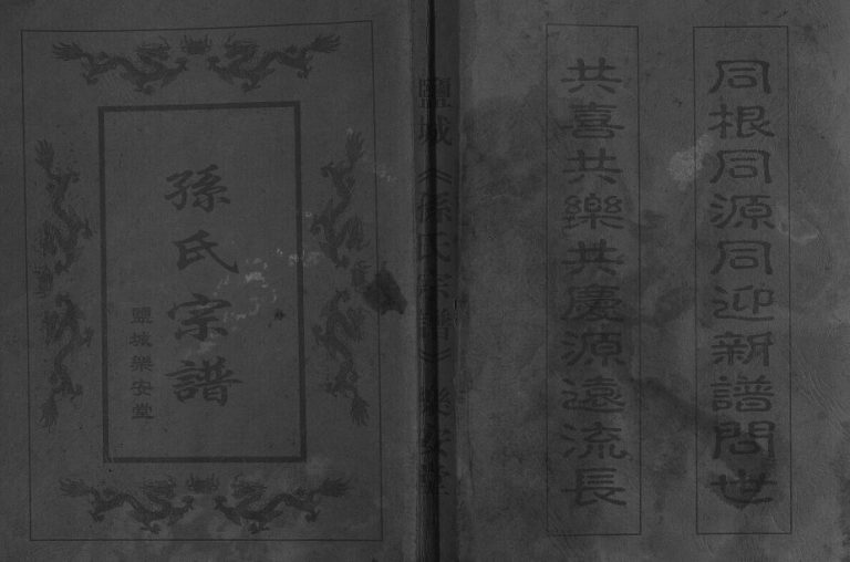 2002年八修孙氏宗谱[5卷首1卷]江苏盐城乐安堂孙姓电子版族谱下载