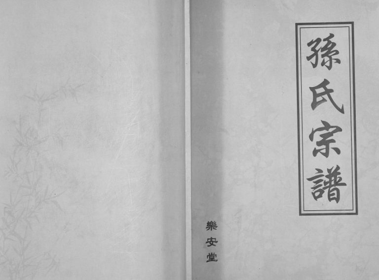 2004年修孙氏宗谱[不分卷]江苏盐城乐安堂孙姓电子版族谱下载