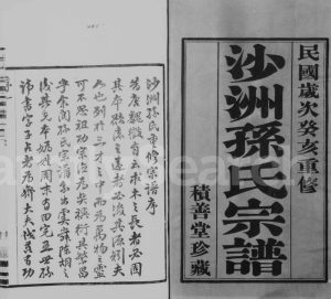 1923年修沙洲孙氏宗谱[18卷]江苏江阴积善堂孙姓电子版族谱下载