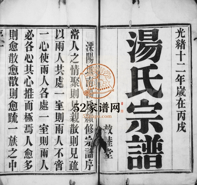 1886年修溧阳城南汤氏宗谱[8卷]江苏敦睦堂汤姓电子版族谱下载