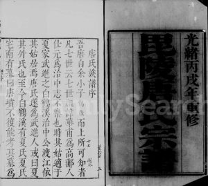 1886年修毘陵唐氏家谱 江苏武进唐姓电子版族谱下载