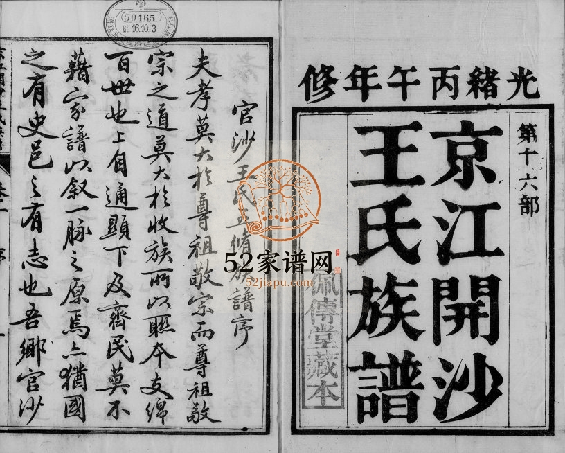 1906年修京江开沙王氏族谱[10卷]江苏镇江佩傅堂王姓电子版家谱下载