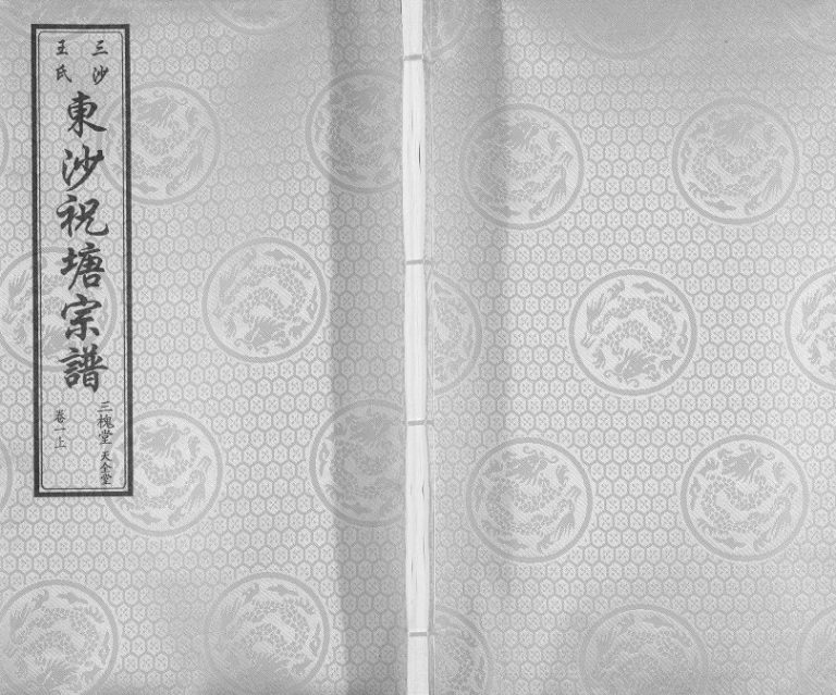 2014年修东沙祝塘王氏宗谱[33卷首1卷]江苏太仓 江阴三槐堂王姓电子版族谱下载
