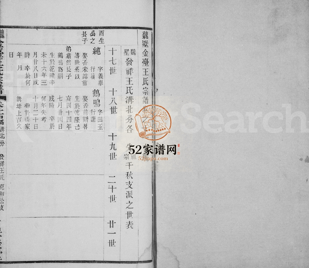 1943年修毘陵魏墅金台王氏宗谱[残卷]江苏武进保后堂王姓电子版族谱下载