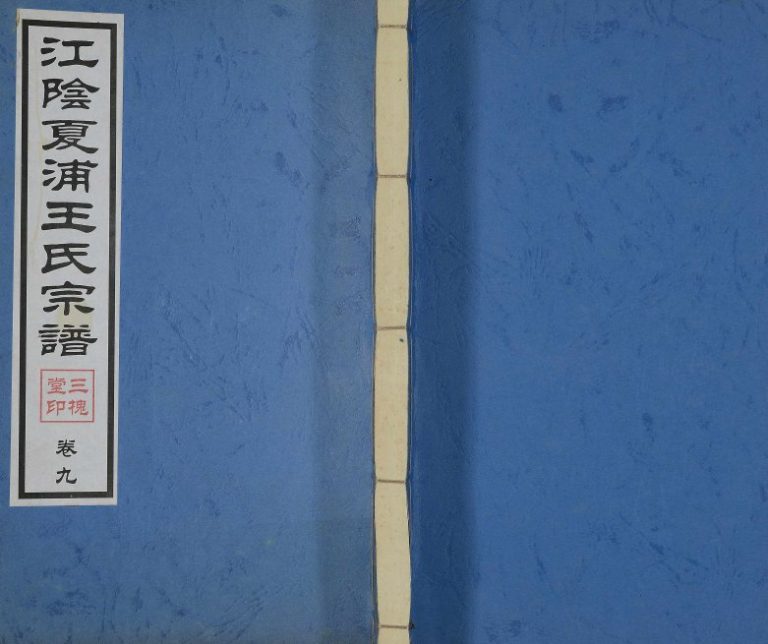 2008年续修江阴夏浦王氏宗谱[残卷]江苏 常州三槐堂王姓电子版族谱下载