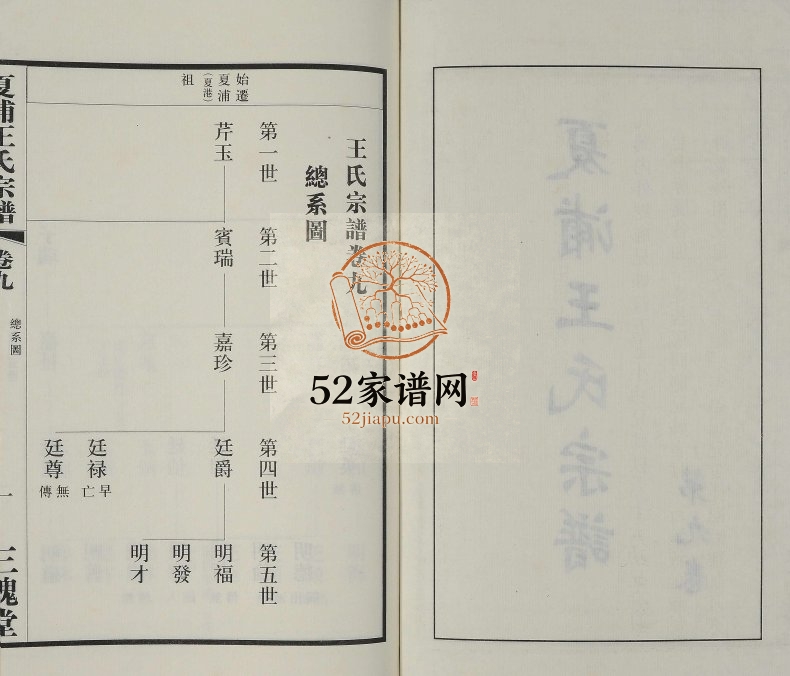 2008年续修江阴夏浦王氏宗谱[残卷]江苏 常州三槐堂王姓电子版族谱下载