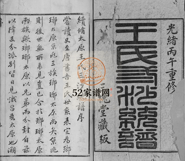 1911年修王氏三沙全谱[16卷首1卷]江苏武进 宜兴 昆山三槐堂王姓电子版族谱下载
