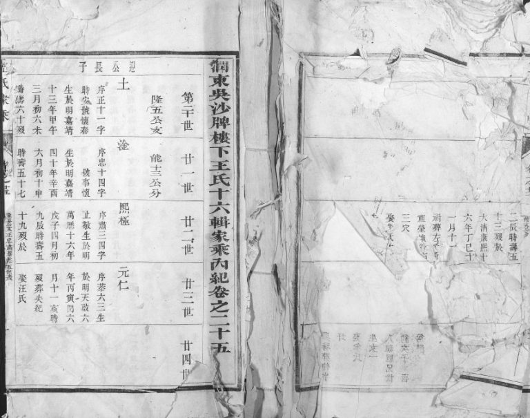 1911年修润东吴沙牌楼下王氏十六辑家乘 江苏丹徒王姓电子版族谱下载