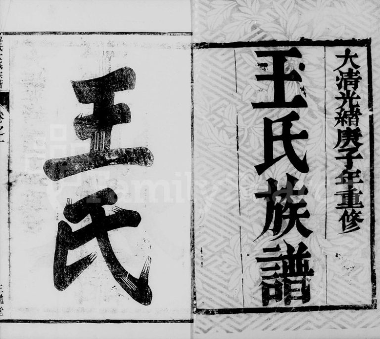 1900年修金沙王氏大成宗谱[4卷]江苏金坛三槐堂王姓电子版族谱下载