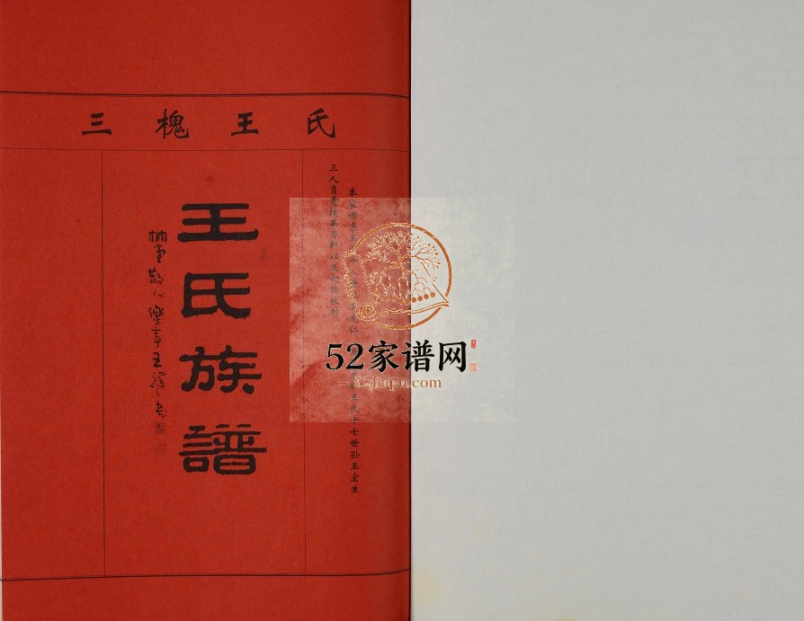 2012年修王氏族谱[不分卷]江苏泰兴王姓电子版家谱下载