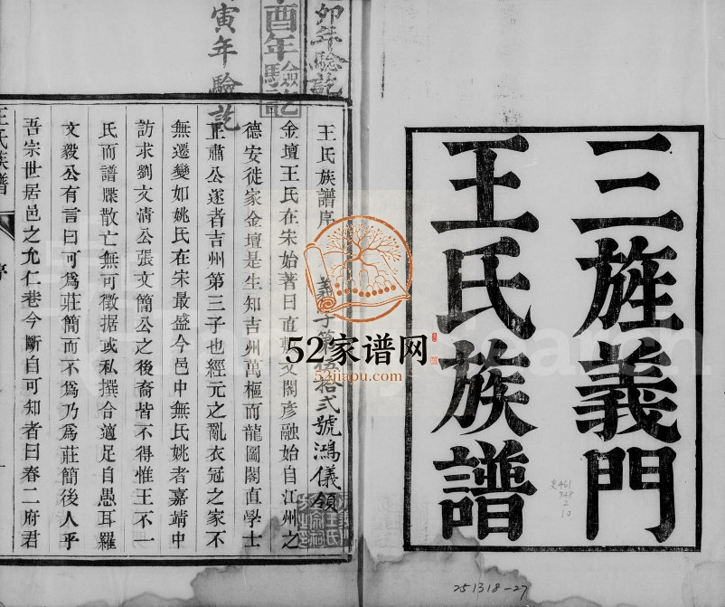 1909年修三旌义门王氏族谱[14卷]江苏金坛王姓电子版家谱下载