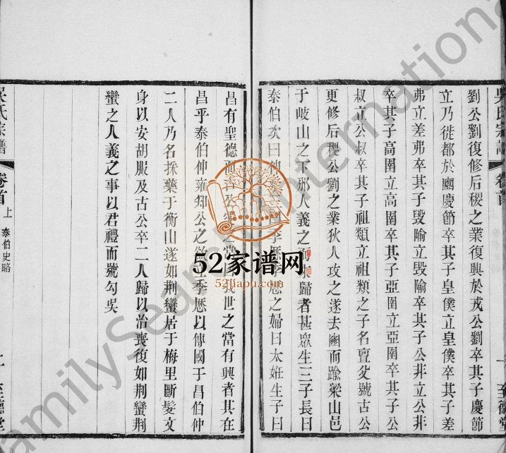 1905年修延陵吴氏宗谱[8卷首2卷]江苏武进至德堂吴姓电子版族谱下载