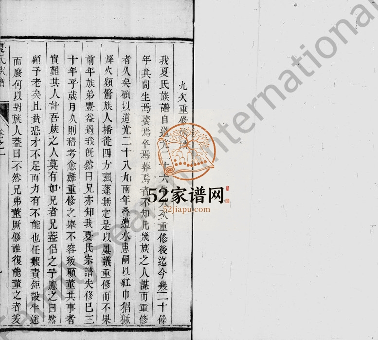 1871年维扬夏氏重修族谱[16卷]江苏江都夏姓电子版家谱下载