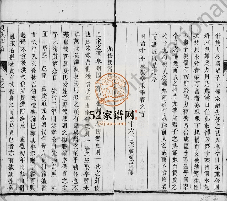 1871年维扬夏氏重修族谱[16卷]江苏江都夏姓电子版家谱下载